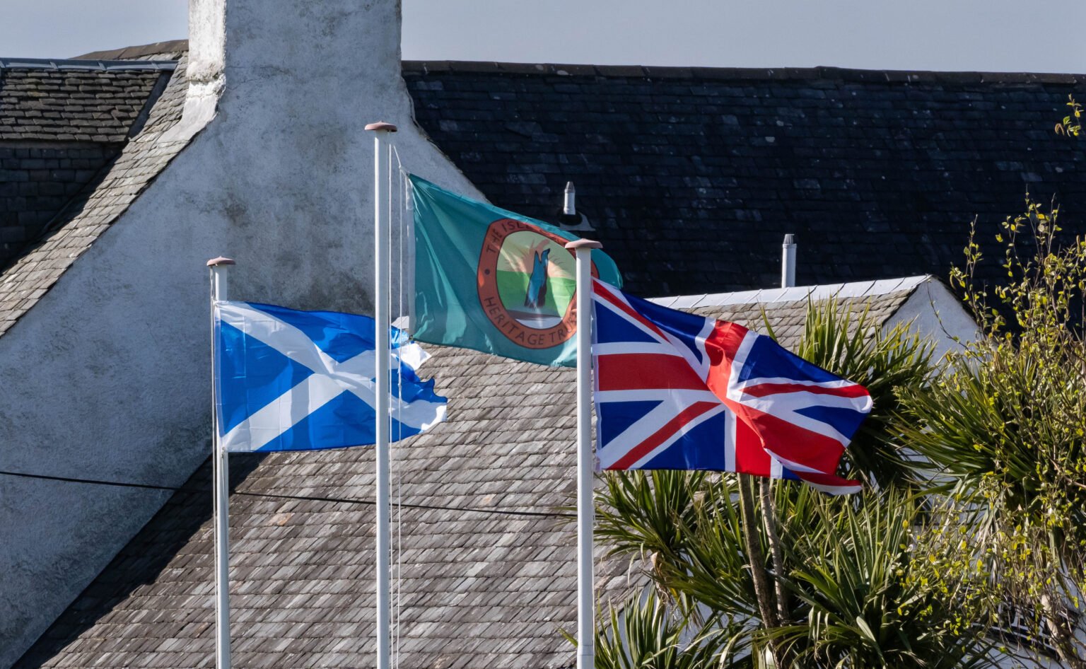 Gigha Hotel Flags